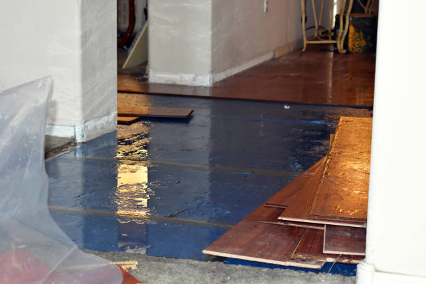 Professional Sewage Cleanup technician working in Bay City, TX